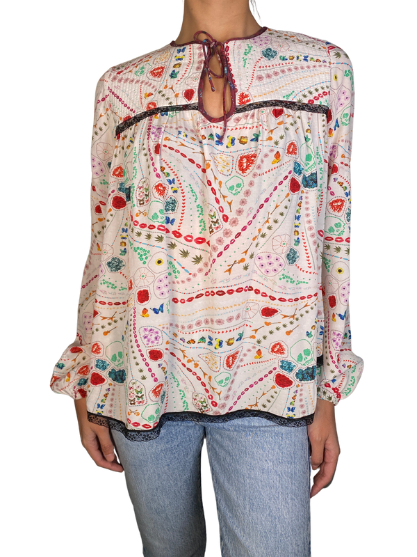 Blusa Estampada Multicolor