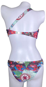 Bikini Un Hombro Multicolor