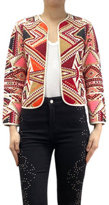 Chaqueta Bordada Multicolor