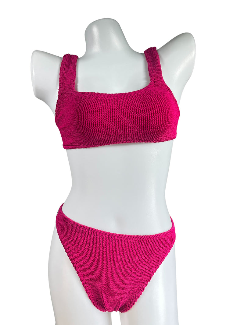 Bikini Fucsia Plisado