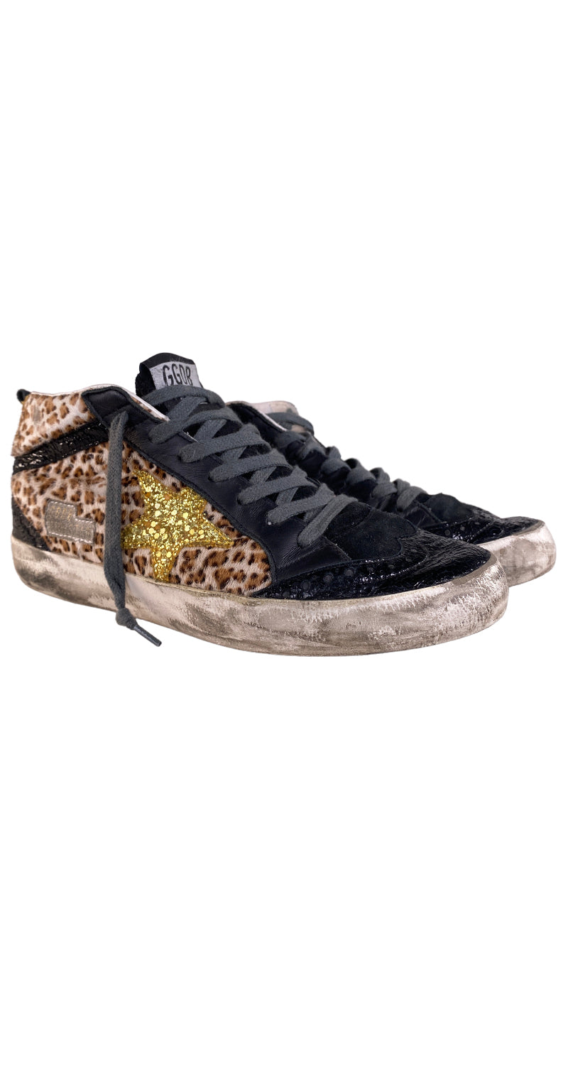 Zapatillas Miderstar de Cuero Animal Print