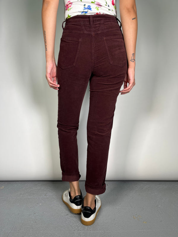 Pantalón Velvet Burdeo