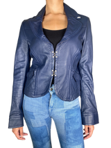 Chaqueta Azul Cuero