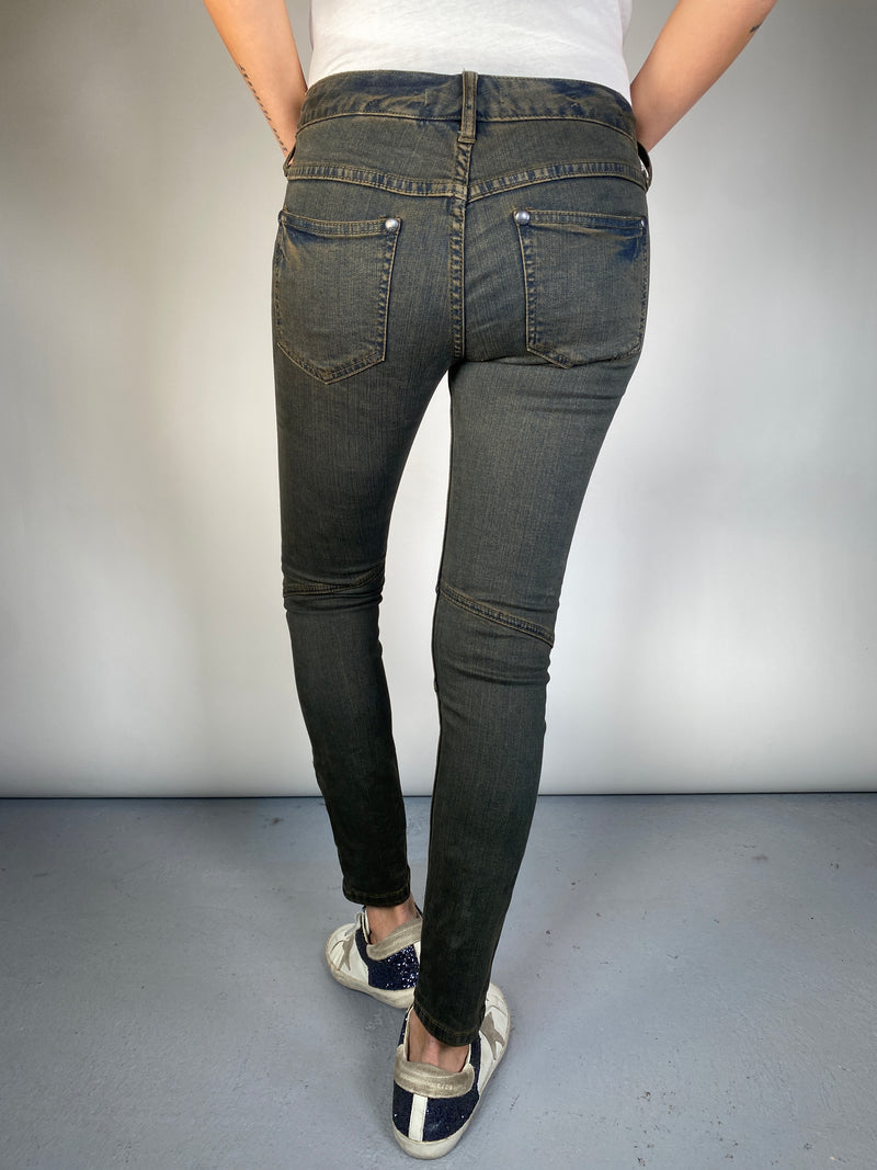 Jeans Gris Tono Verdoso