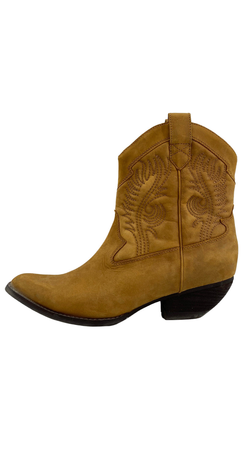 Botas Cowboy Cuero Café