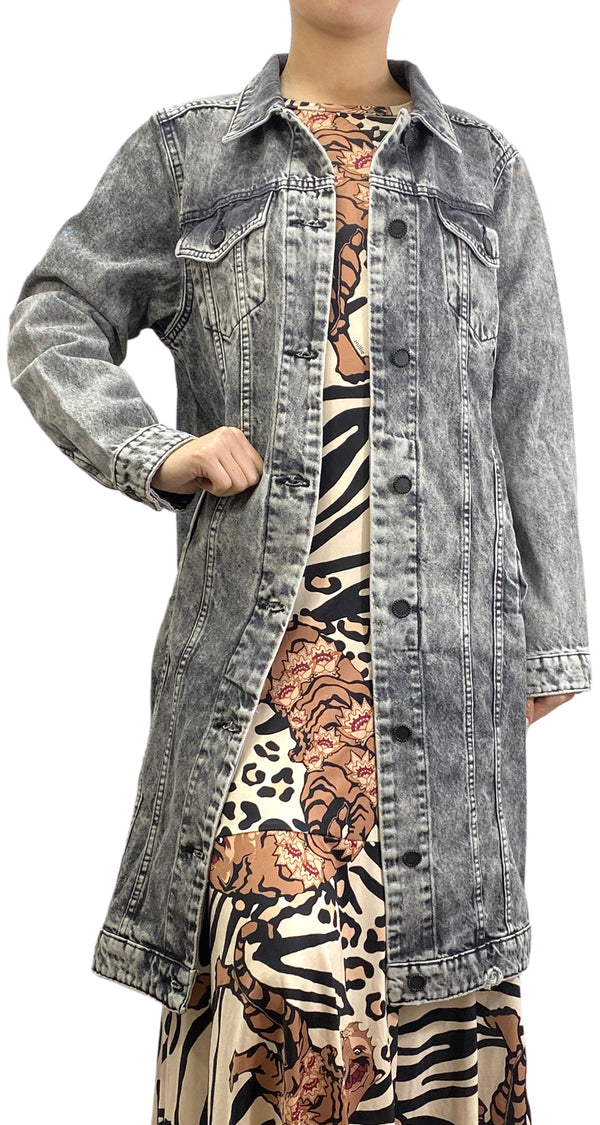 Chaqueta Denim Larga