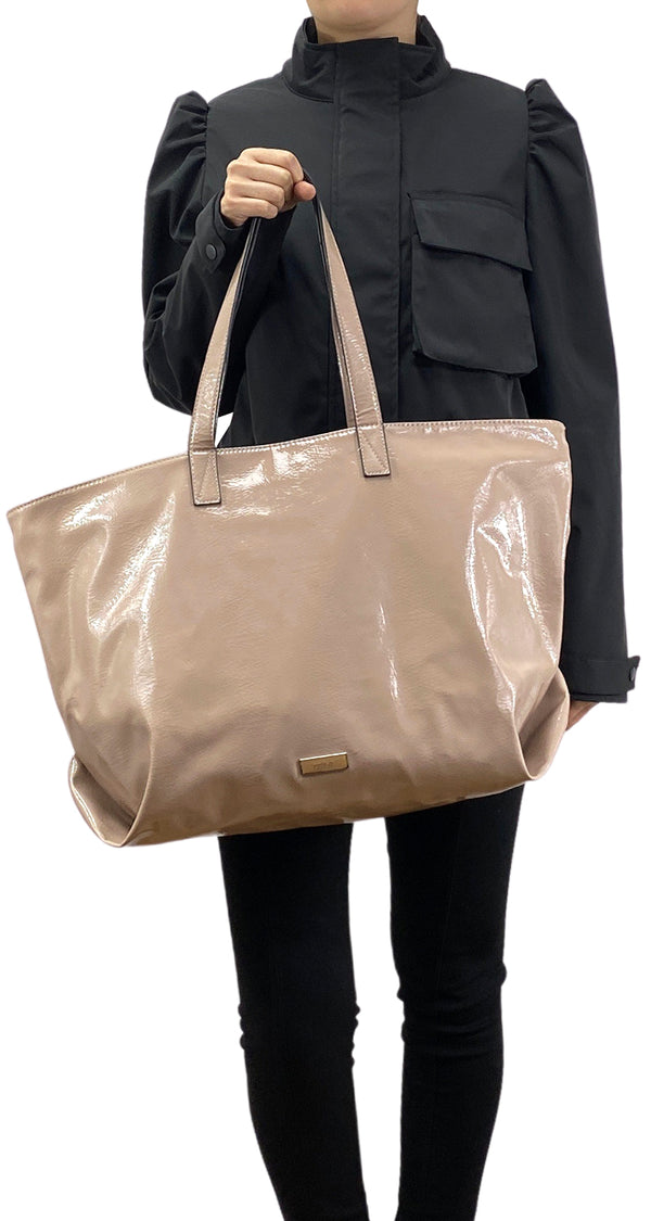 Bolso Charol Beige