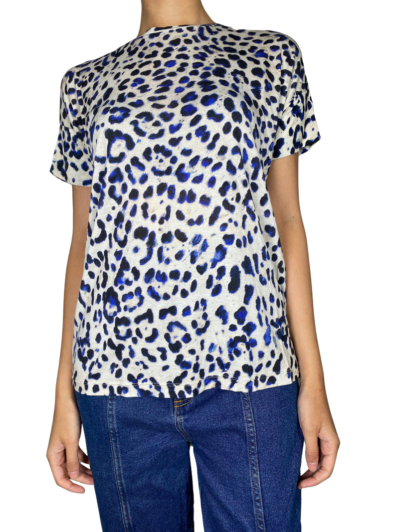 Polera Animal Print Blue