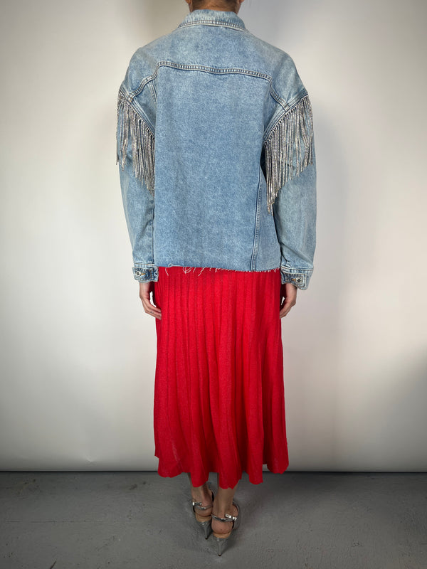 Chaqueta Denim Flecos