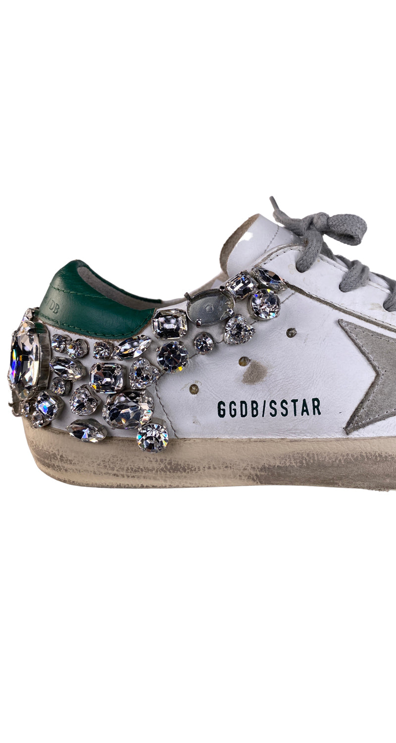 Zapatillas Superstar de Cuero Con Aplicaciones