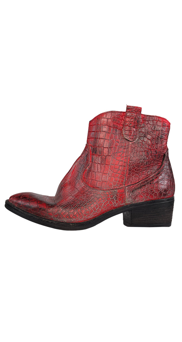 Botas Cuero Rojo Camilla Winter by Magma