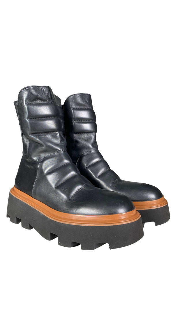 Botas Cuero Negro