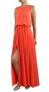 Vestido Coral Plisado