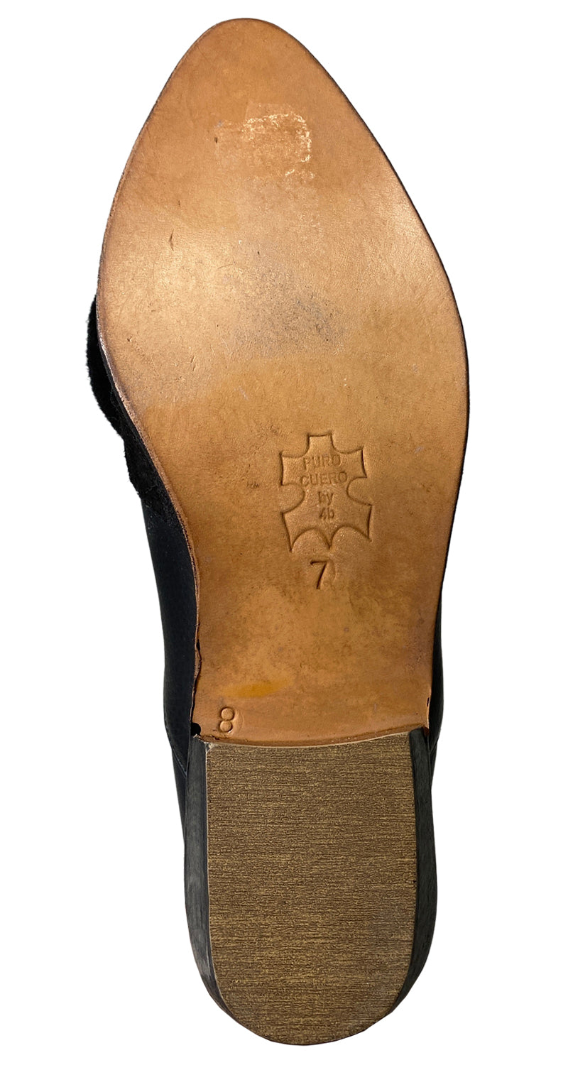 Zapato Negro Cuero