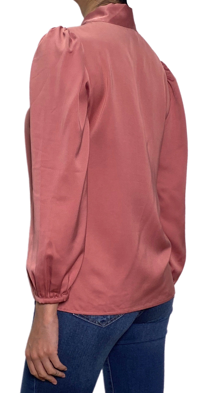 Blusa Rosa Satinada