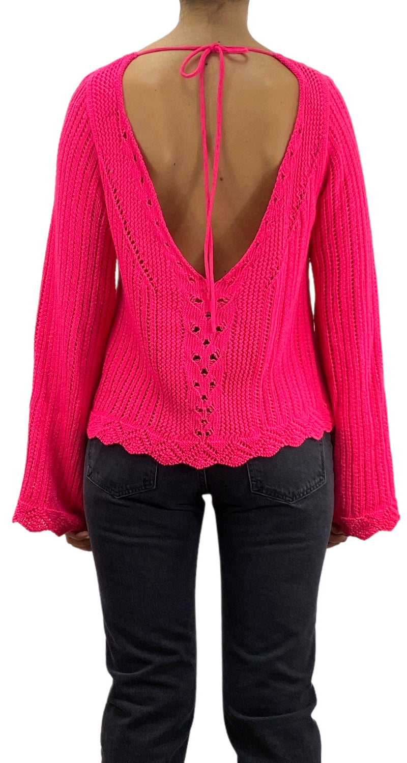 Sweater Tejido Fucsia