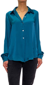 Blusa Verde Satinada