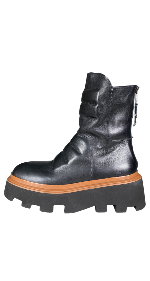 Botas Cuero Negro