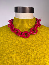 Collar Eslabón Fucsia MP Slim