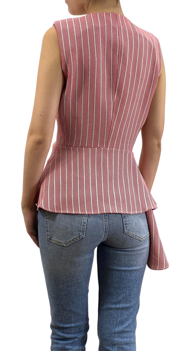 Blusa Rayas Rojas