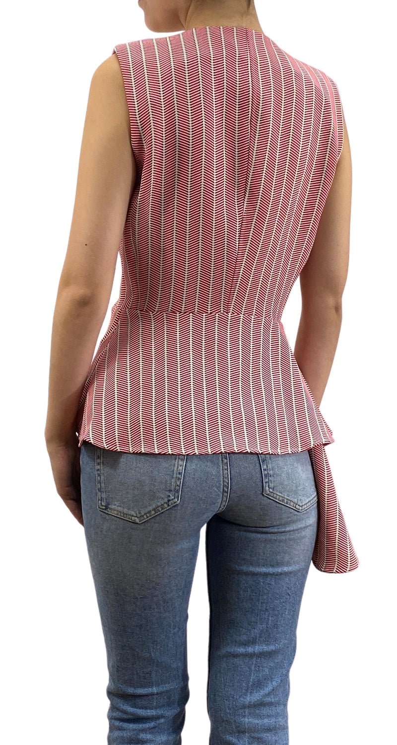 Blusa Rayas Rojas