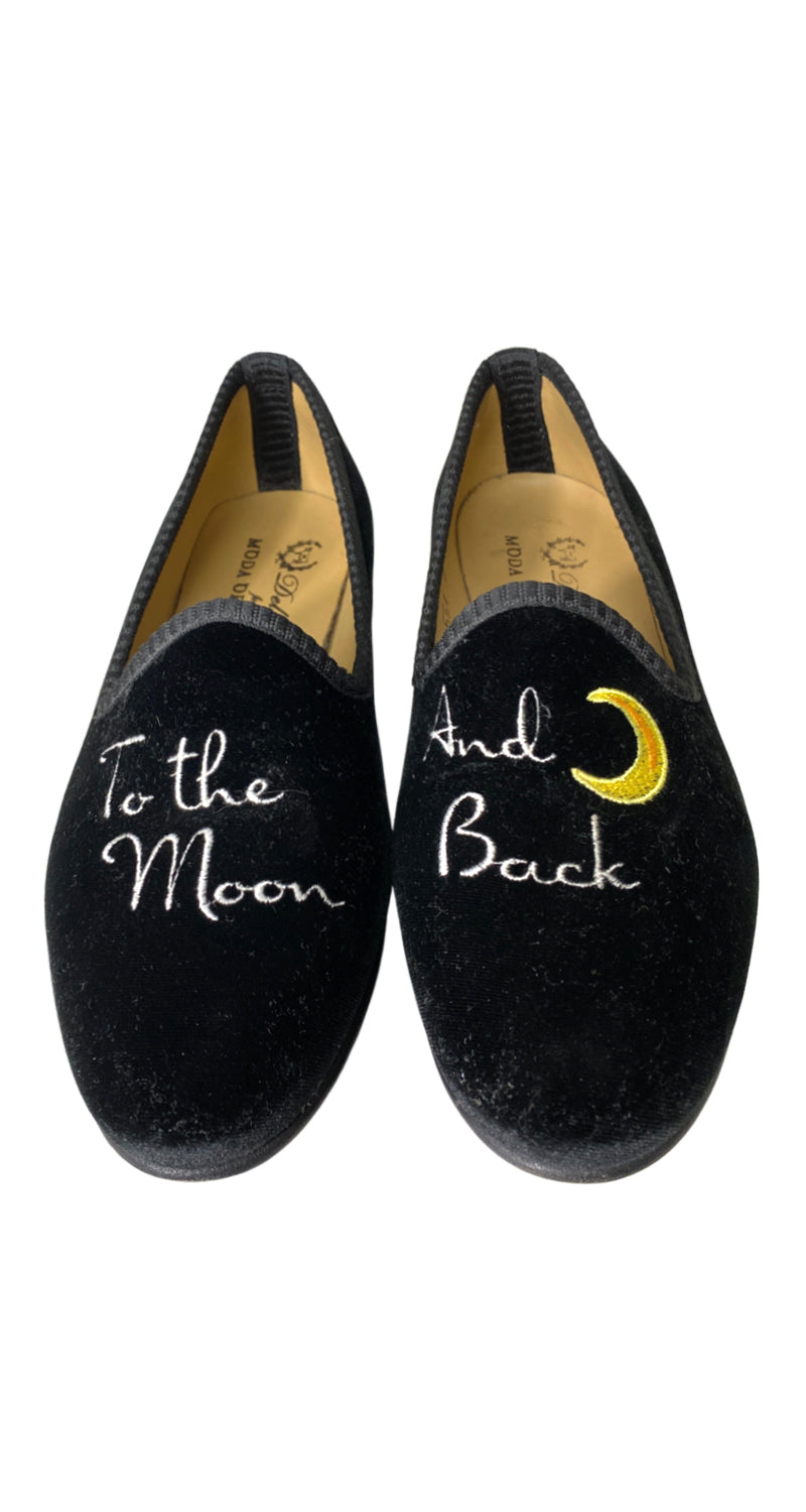 Mocasines To The Moon Black