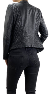 Chaqueta Cuero Negro