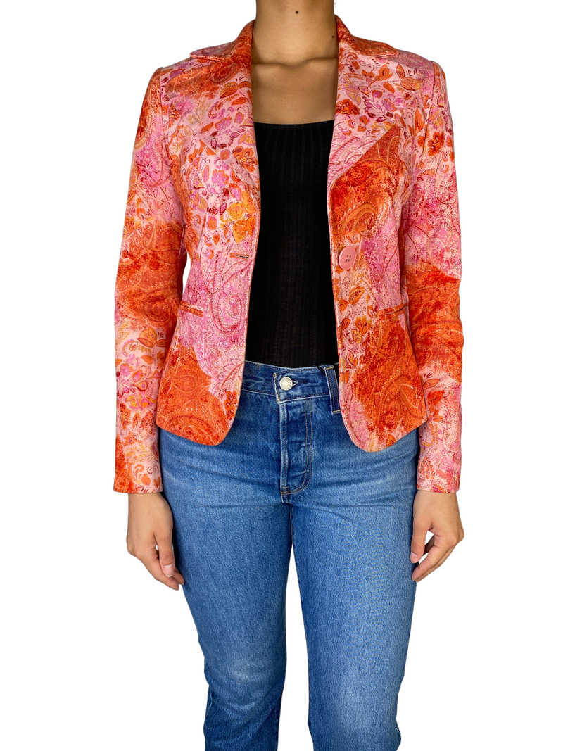 Blazer Naranja Floral