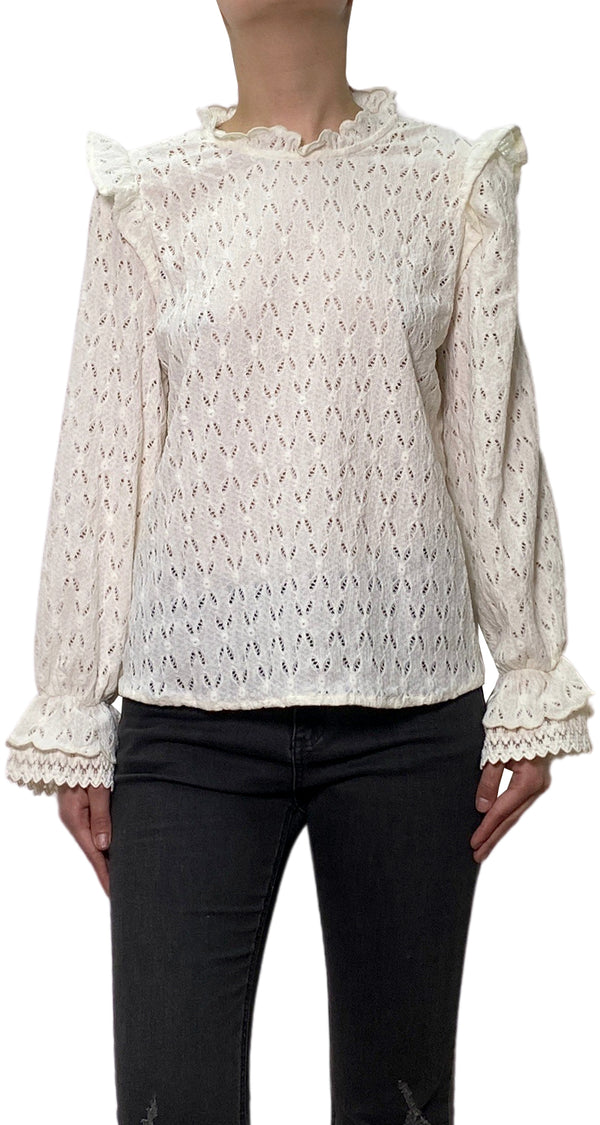 Blusa Crema Lana Merino