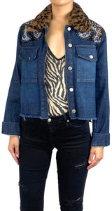 Chaqueta Denim Mostacillas