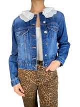 Chaqueta Denim Broderie