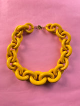 Collar Eslabón Amarillo