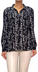 Blusa Negra Flores