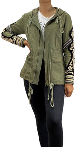 Chaqueta Verde Tachas