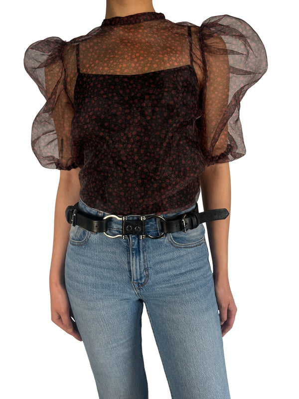 Blusa Traslucida Flores