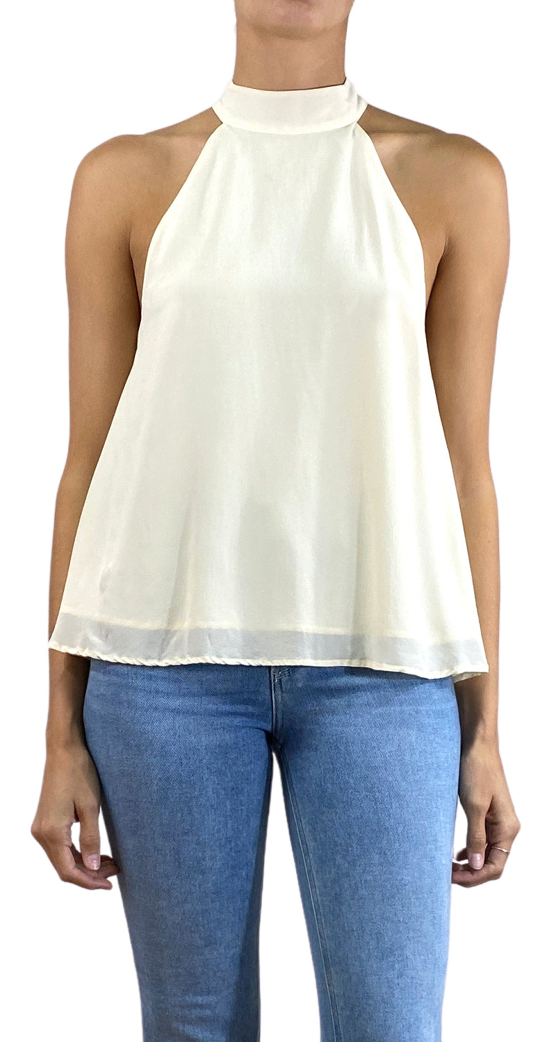 Blusa Seda Beige