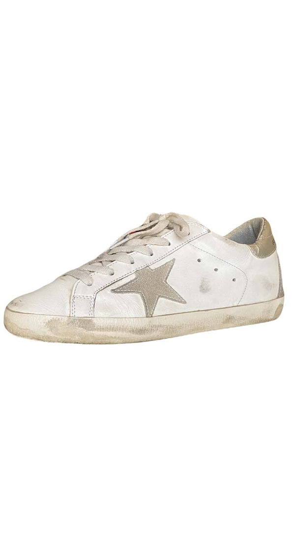 Zapatillas Superstar Blanco Plateado