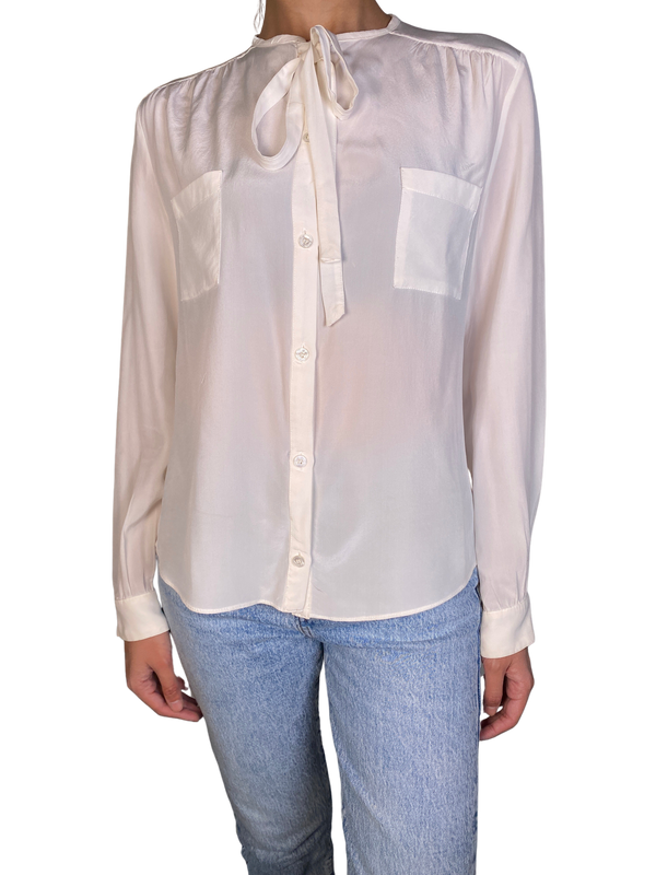 Blusa Blanca Lazo