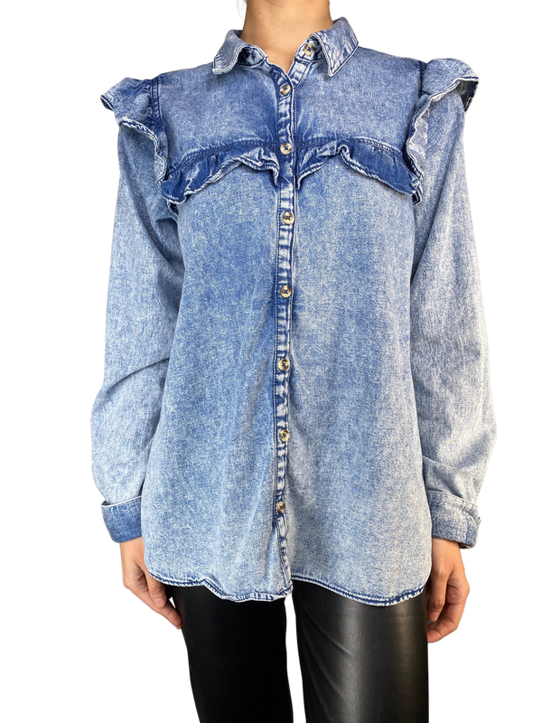 Blusa Denim Vuelos