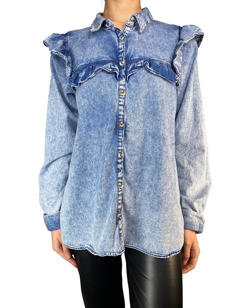 Blusa Denim Vuelos