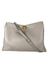 Bolso Cuero Gris