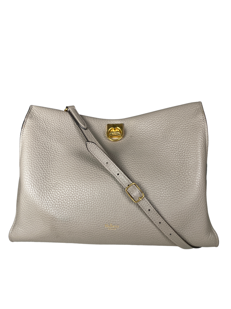 Bolso Cuero Gris