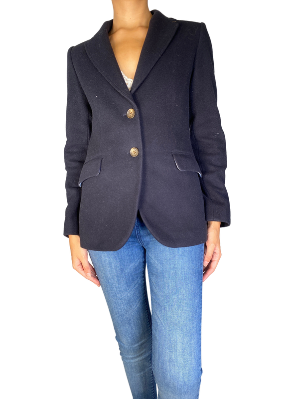 Blazer Azul Lana