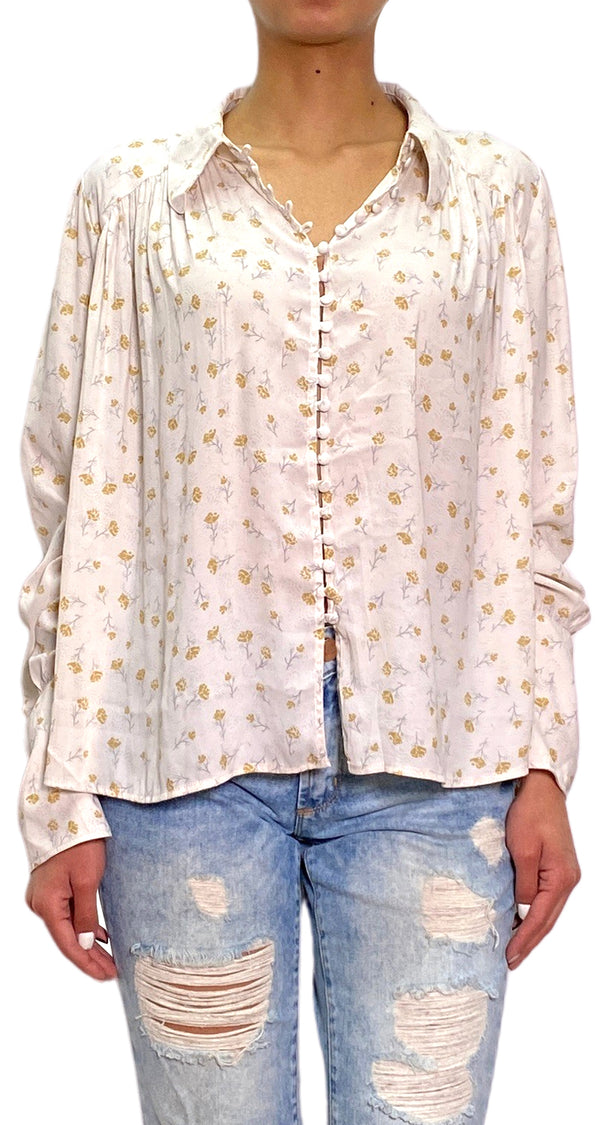 Blusa Beige Estampada