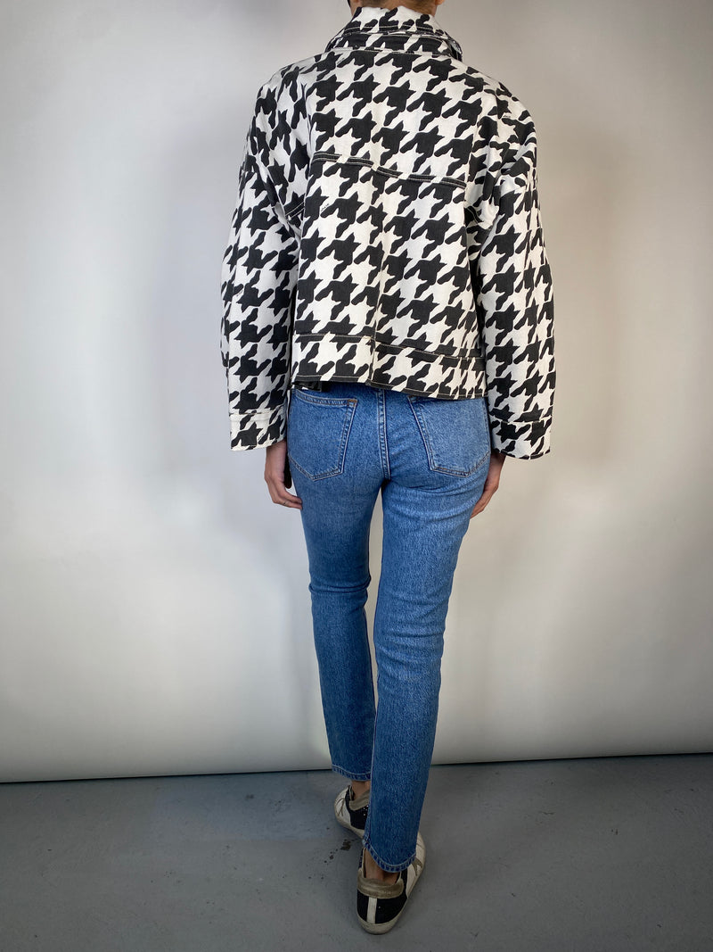 Chaqueta Houndstooth