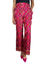 Pantalón Seda Fucsia