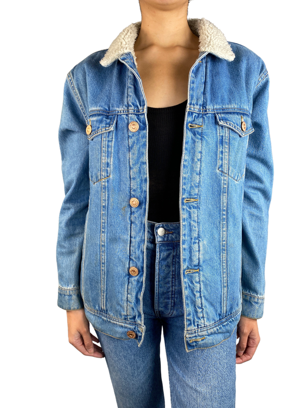 Chaqueta Denim Con Chiporro