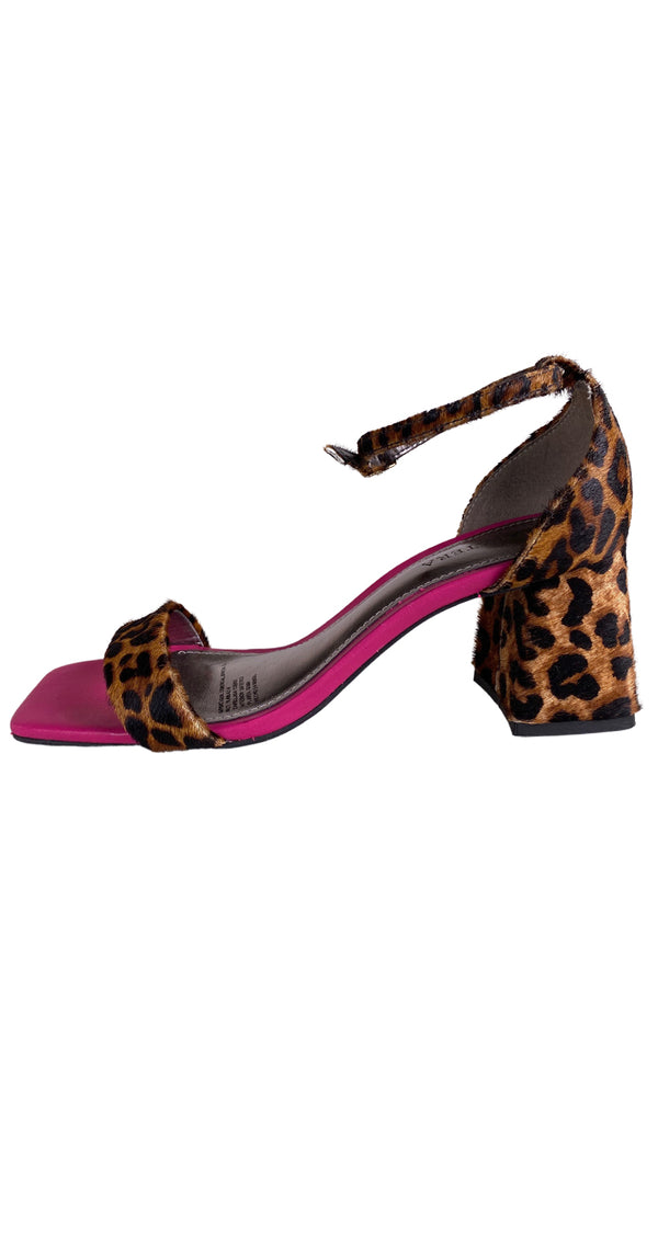 Sandalias Cuero Leopardo