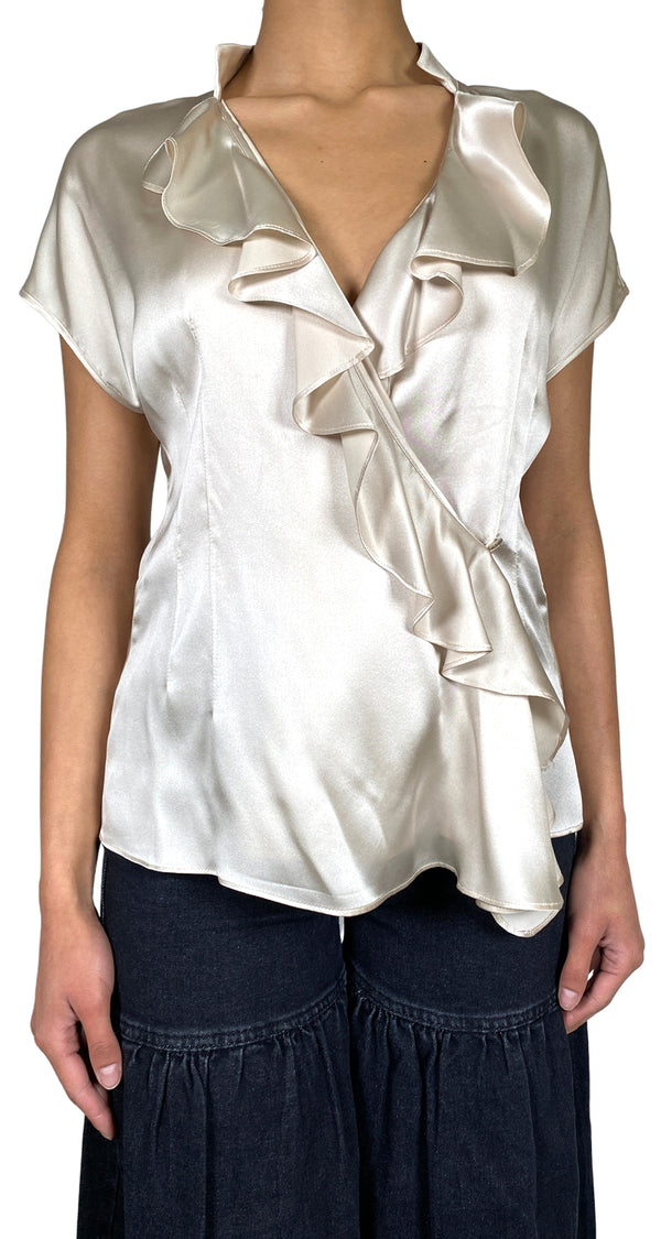 Blusa Seda Beige