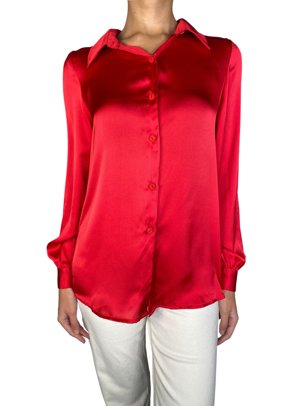 Blusa Fucsia Manga Larga